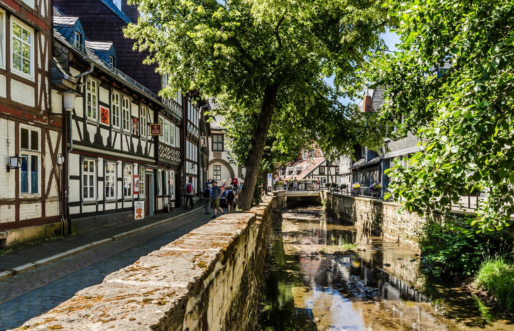 Goslar Stadt Fluss Altstadt Natur Urlaub Harz